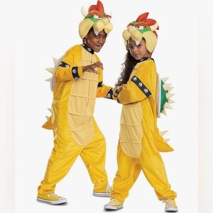 Super Mario Brothers Kids Bowser Jumpsuit costume size 7-8